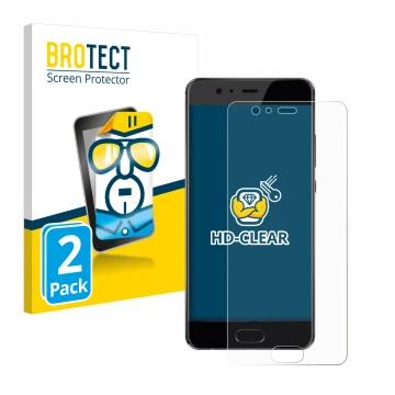 Parte frontale di una confezione del prodotto con il logo del marchio BROTECT. Accanto è raffigurato il dispositivo Huawei P10
