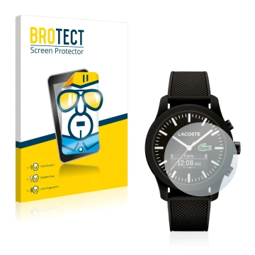 Parte frontale di una confezione del prodotto con il logo del marchio BROTECT. Accanto è raffigurato il dispositivo Lacoste 12