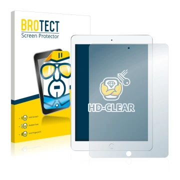 Parte frontale di una confezione del prodotto con il logo del marchio BROTECT. Accanto è raffigurato il dispositivo Apple iPad