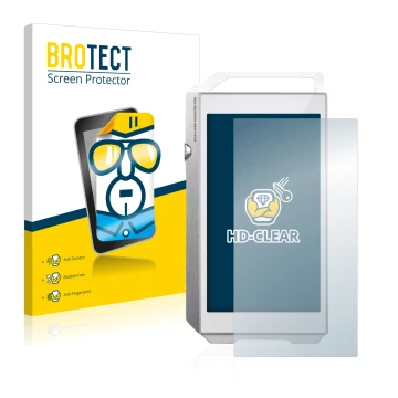 Parte frontale di una confezione del prodotto con il logo del marchio BROTECT. Accanto è raffigurato il dispositivo Pioneer XD