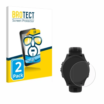 Parte frontale di una confezione del prodotto con il logo del marchio BROTECT. Accanto è raffigurato il dispositivo Garmin For