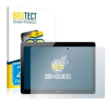 Parte frontale di una confezione del prodotto con il logo del marchio BROTECT. Accanto è raffigurato il dispositivo Huawei Med