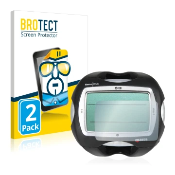 Parte frontale di una confezione del prodotto con il logo del marchio BROTECT. Accanto è raffigurato il dispositivo Mares Nemo