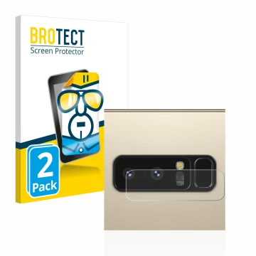 Parte frontale di una confezione del prodotto con il logo del marchio BROTECT. Accanto è raffigurato il dispositivo Samsung Ga