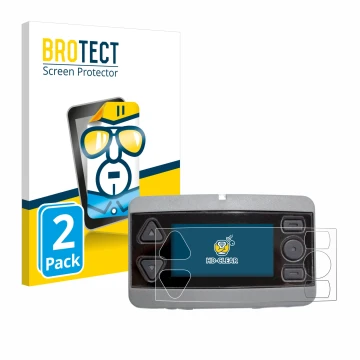 Parte frontale di una confezione del prodotto con il logo del marchio BROTECT. Accanto è raffigurato il dispositivo Airbus P8G