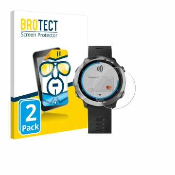 Parte frontale di una confezione del prodotto con il logo del marchio BROTECT. Accanto è raffigurato il dispositivo Garmin For