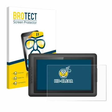 Parte frontale di una confezione del prodotto con il logo del marchio BROTECT. Accanto è raffigurato il dispositivo XP-Pen Art