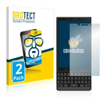 Parte frontale di una confezione del prodotto con il logo del marchio BROTECT. Accanto è raffigurato il dispositivo BlackBerry