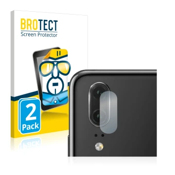 Parte frontale di una confezione del prodotto con il logo del marchio BROTECT. Accanto è raffigurato il dispositivo Huawei P20
