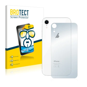 Parte frontale di una confezione del prodotto con il logo del marchio BROTECT. Accanto è raffigurato il dispositivo Apple iPho