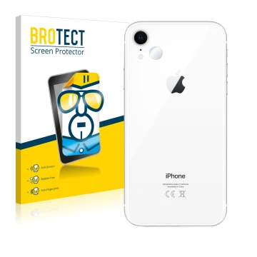 Parte frontale di una confezione del prodotto con il logo del marchio BROTECT. Accanto è raffigurato il dispositivo Apple iPho