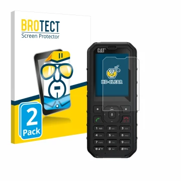 Parte frontale di una confezione del prodotto con il logo del marchio BROTECT. Accanto è raffigurato il dispositivo Caterpilla