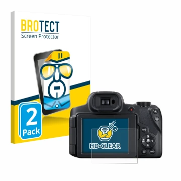 Parte frontale di una confezione del prodotto con il logo del marchio BROTECT. Accanto è raffigurato il dispositivo Canon Powe