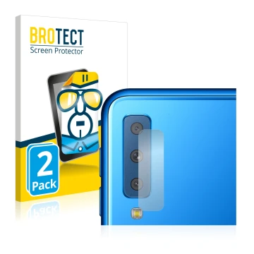 Parte frontale di una confezione del prodotto con il logo del marchio BROTECT. Accanto è raffigurato il dispositivo Samsung Ga