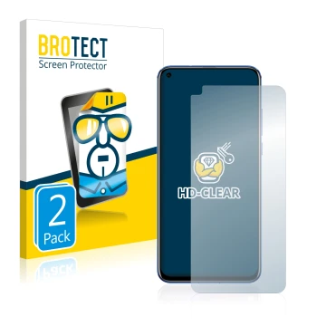 Parte frontale di una confezione del prodotto con il logo del marchio BROTECT. Accanto è raffigurato il dispositivo Honor View