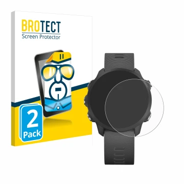 Parte frontale di una confezione del prodotto con il logo del marchio BROTECT. Accanto è raffigurato il dispositivo Garmin For
