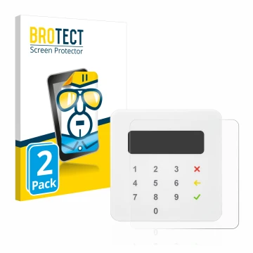 Parte frontale di una confezione del prodotto con il logo del marchio BROTECT. Accanto è raffigurato il dispositivo SumUp Air 