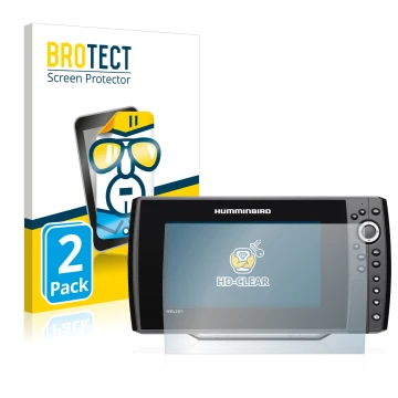 Parte frontale di una confezione del prodotto con il logo del marchio BROTECT. Accanto è raffigurato il dispositivo Humminbird