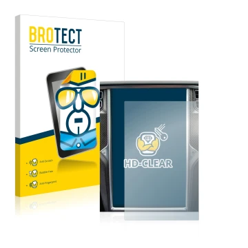 Parte frontale di una confezione del prodotto con il logo del marchio BROTECT. Accanto è raffigurato il dispositivo Tesla Mode