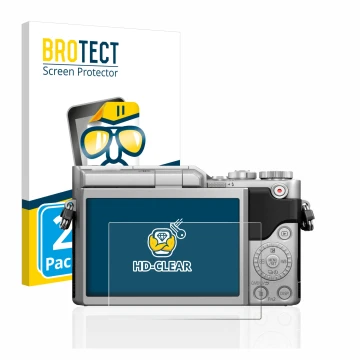 Parte frontale di una confezione del prodotto con il logo del marchio BROTECT. Accanto è raffigurato il dispositivo Panasonic 