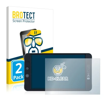 Parte frontale di una confezione del prodotto con il logo del marchio BROTECT. Accanto è raffigurato il dispositivo SmallHD 70