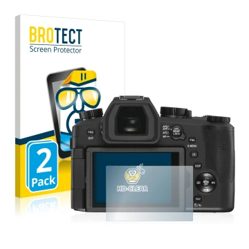 Parte frontale di una confezione del prodotto con il logo del marchio BROTECT. Accanto è raffigurato il dispositivo Leica V-LU
