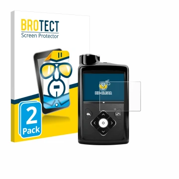 Parte frontale di una confezione del prodotto con il logo del marchio BROTECT. Accanto è raffigurato il dispositivo Medtronic 