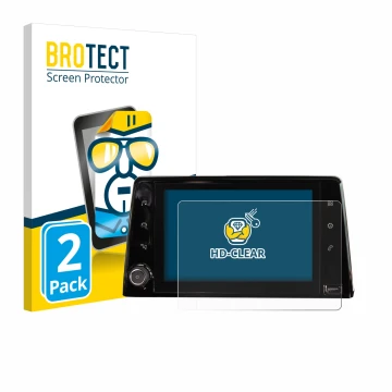 Parte frontale di una confezione del prodotto con il logo del marchio BROTECT. Accanto è raffigurato il dispositivo Peugeot Ri