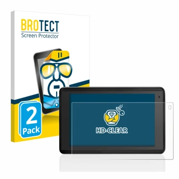 Parte frontale di una confezione del prodotto con il logo del marchio BROTECT. Accanto è raffigurato il dispositivo Garmin Aer