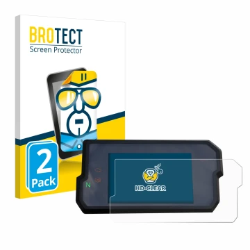 Parte frontale di una confezione del prodotto con il logo del marchio BROTECT. Accanto è raffigurato il dispositivo KTM 125 / 