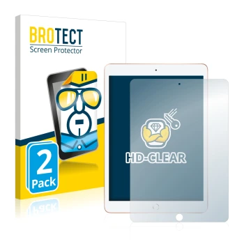 Parte frontale di una confezione del prodotto con il logo del marchio BROTECT. Accanto è raffigurato il dispositivo Apple iPad