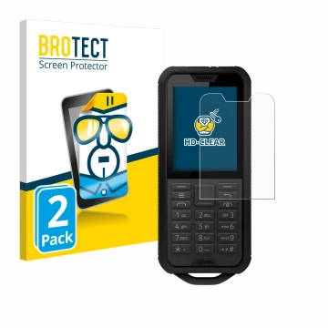 Parte frontale di una confezione del prodotto con il logo del marchio BROTECT. Accanto è raffigurato il dispositivo Nokia 800 