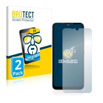 Parte frontale di una confezione del prodotto con il logo del marchio BROTECT. Accanto è raffigurato il dispositivo Gigaset GS