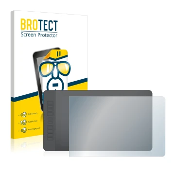 Parte frontale di una confezione del prodotto con il logo del marchio BROTECT. Accanto è raffigurato il dispositivo Gaomon PD1