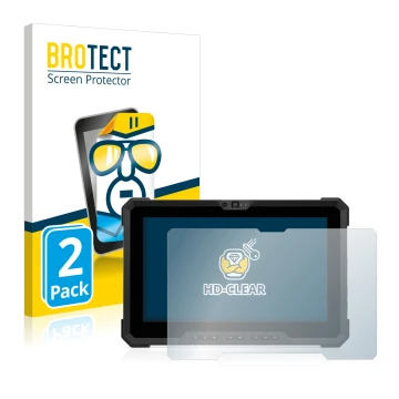 Parte frontale di una confezione del prodotto con il logo del marchio BROTECT. Accanto è raffigurato il dispositivo Dell Latit