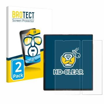 Parte frontale di una confezione del prodotto con il logo del marchio BROTECT. Accanto è raffigurato il dispositivo Huawei Mat