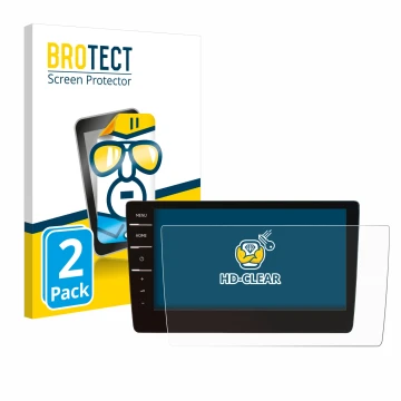 Parte frontale di una confezione del prodotto con il logo del marchio BROTECT. Accanto è raffigurato il dispositivo Volkswagen