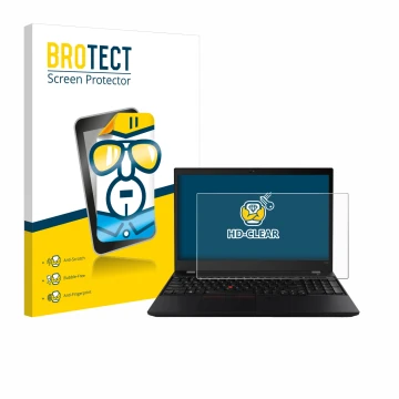 Parte frontale di una confezione del prodotto con il logo del marchio BROTECT. Accanto è raffigurato il dispositivo Lenovo Thi