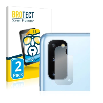 Parte frontale di una confezione del prodotto con il logo del marchio BROTECT. Accanto è raffigurato il dispositivo Samsung Ga