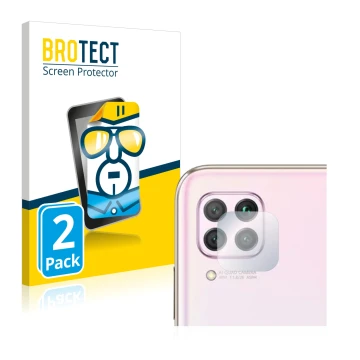 Parte frontale di una confezione del prodotto con il logo del marchio BROTECT. Accanto è raffigurato il dispositivo Huawei P40