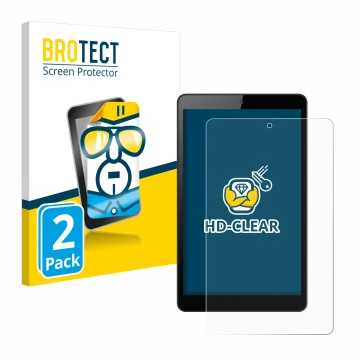 Parte frontale di una confezione del prodotto con il logo del marchio BROTECT. Accanto è raffigurato il dispositivo Huawei Med