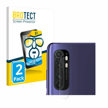 Parte frontale di una confezione del prodotto con il logo del marchio BROTECT. Accanto è raffigurato il dispositivo Xiaomi Mi 