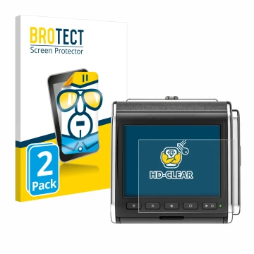 Parte frontale di una confezione del prodotto con il logo del marchio BROTECT. Accanto è raffigurato il dispositivo Hasselblad