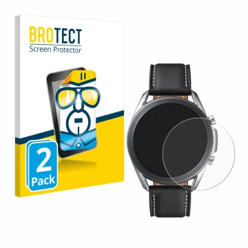 Parte frontale di una confezione del prodotto con il logo del marchio BROTECT. Accanto è raffigurato il dispositivo Samsung Ga