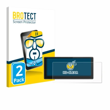 Parte frontale di una confezione del prodotto con il logo del marchio BROTECT. Accanto è raffigurato il dispositivo Joying 4G 