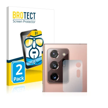 Parte frontale di una confezione del prodotto con il logo del marchio BROTECT. Accanto è raffigurato il dispositivo Samsung Ga