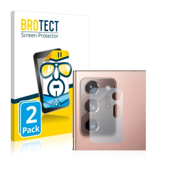 Parte frontale di una confezione del prodotto con il logo del marchio BROTECT. Accanto è raffigurato il dispositivo Samsung Ga