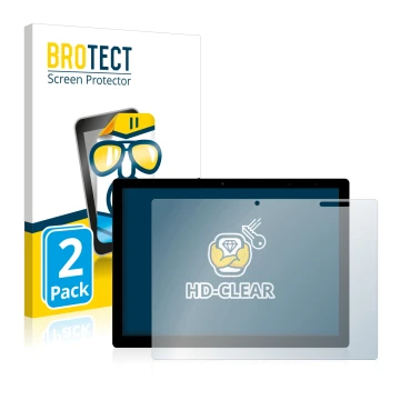 Parte frontale di una confezione del prodotto con il logo del marchio BROTECT. Accanto è raffigurato il dispositivo Chuwi UBoo