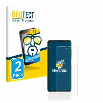 Parte frontale di una confezione del prodotto con il logo del marchio BROTECT. Accanto è raffigurato il dispositivo Xiaomi Poc