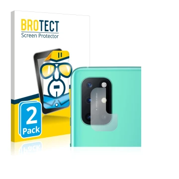 Parte frontale di una confezione del prodotto con il logo del marchio BROTECT. Accanto è raffigurato il dispositivo OnePlus 8T